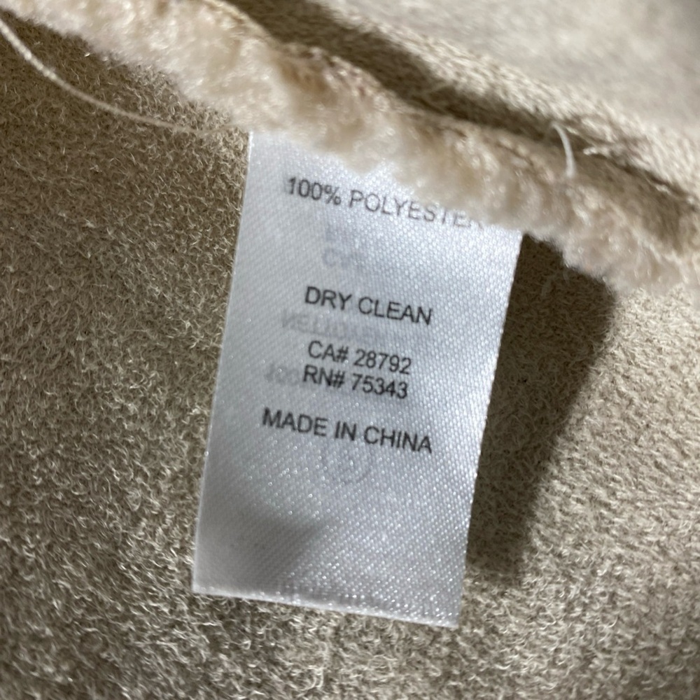 Joie Teddy Sherpa Oversized Button Up Jacket Shacket Cream Size M - Picture 8 of 8